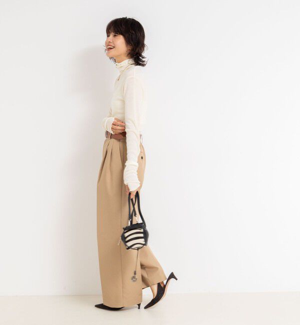 NOLLEY'S「MY STANDARD ウォッシャブルリブタートルネック」|Tシャツ・カットソー|