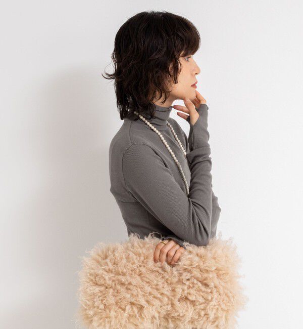 NOLLEY'S「MY STANDARD ウォッシャブルリブタートルネック」|Tシャツ・カットソー|