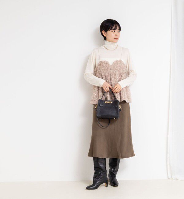 NOLLEY'S sophi「《手洗い可能》18Gウール100%ハイネックプルオーバー」|ニット・セーター|