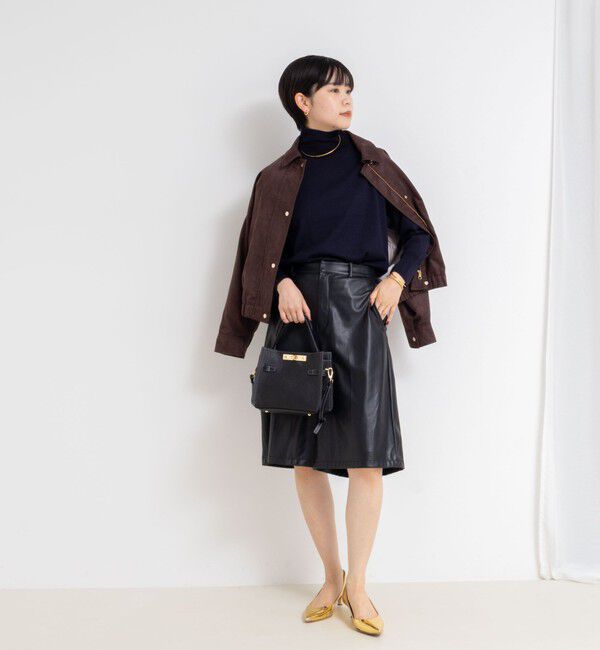 NOLLEY'S sophi「《手洗い可能》18Gウール100%ハイネックプルオーバー」|ニット・セーター|