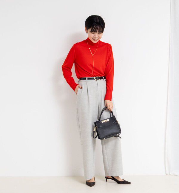 NOLLEY'S sophi「《手洗い可能》18Gウール100%ハイネックプルオーバー」|ニット・セーター|