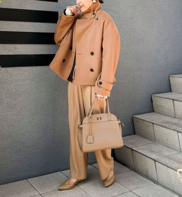 NOLLEY'S「ウールカシミヤダブルブレストコート」|ピーコート|