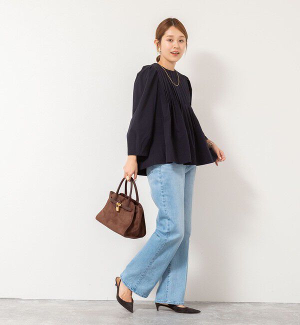 NOLLEY'S「ウォッシャブルタックフレアーブラウス」|シャツ・ブラウス|