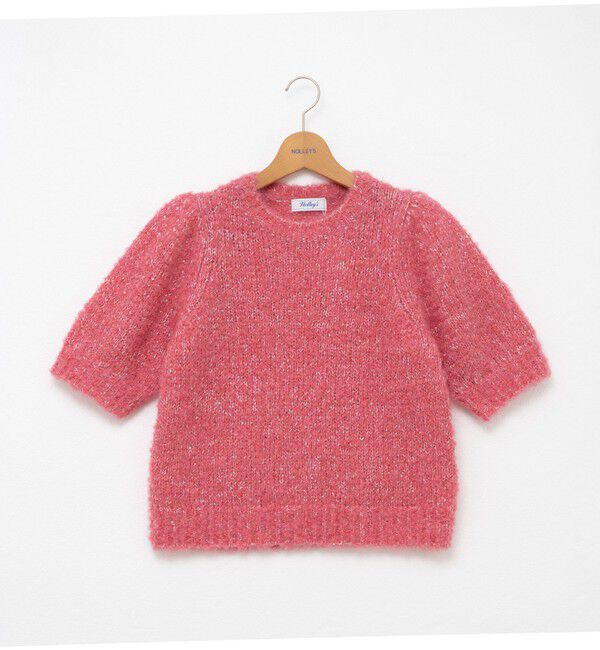 NOLLEY'S「モヘアスパンコール半袖ニット」|ニット・セーター|