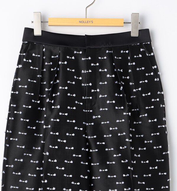 NOLLEY'S「《セットアップ対応》ウォッシャブルリボンジャガードタックテーパードパンツ」|その他|