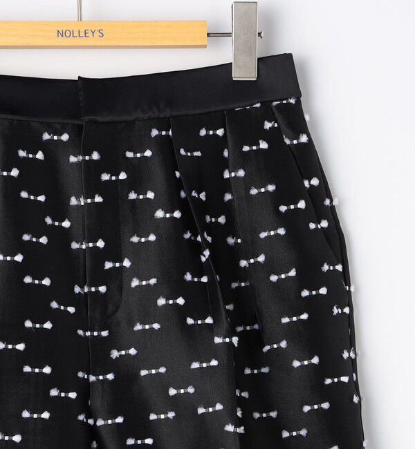 NOLLEY'S「《セットアップ対応》ウォッシャブルリボンジャガードタックテーパードパンツ」|その他|
