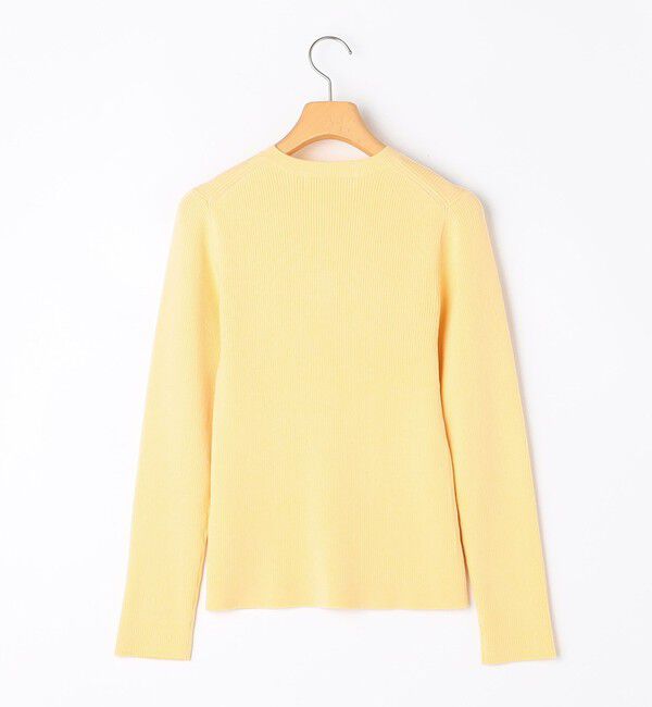 NOLLEY'S sophi「《アンサンブル対応》《手洗い可能》カシミヤ混リブUネックプルオーバー」|ニット・セーター|
