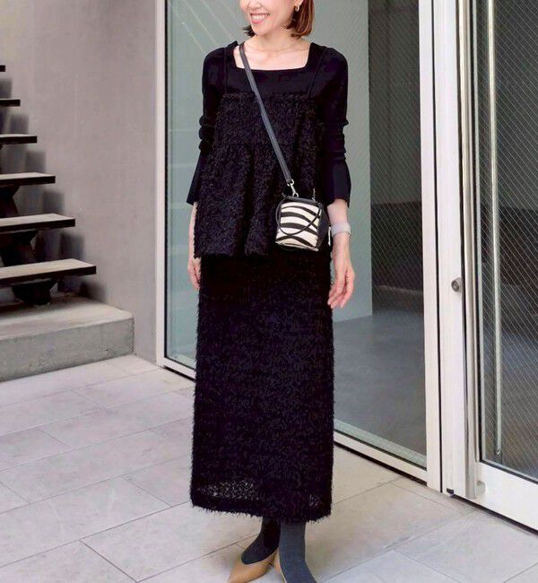 NOLLEY'S sophi「《セットアップ対応》ウォッシャブルフェザーチュールキャミブラウス」|キャミソール|