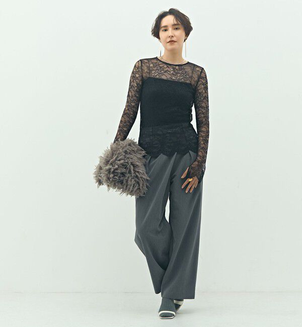 NOLLEY'S sophi「ウォッシャブルラッセルレースＴブラウス」|シャツ・ブラウス|