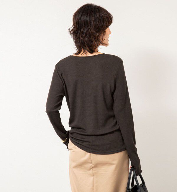 NOLLEY'S「MY STANDARD ウォッシャブルリブカーディガン」|カーディガン|