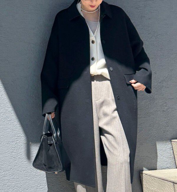 NOLLEY'S sophi「SUPER140リバーステンカラーコート」|ステンカラーコート|