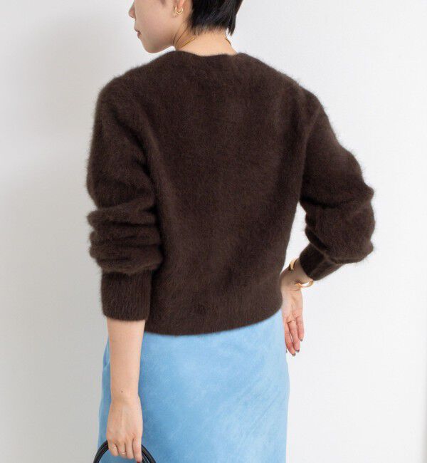 NOLLEY'S sophi「ヘアリーメタル釦クルーネックカーディガン」|カーディガン|