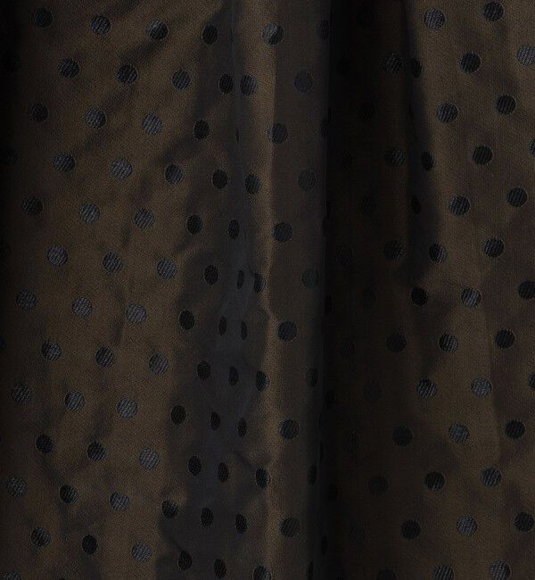 NOLLEY'S「ウォッシャブルドットジャガードタックフレアスカート」|スカート|