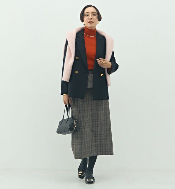 NOLLEY'S「ウォッシャブルウール調ダブルジャケット」|テーラードジャケット|