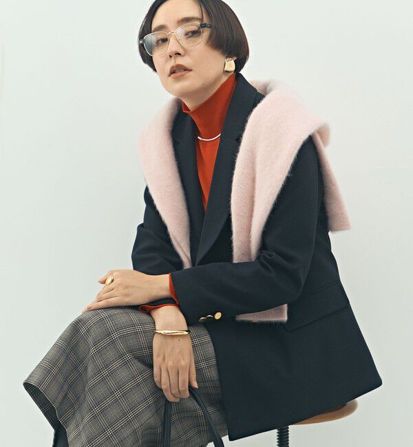 NOLLEY'S「ウォッシャブルウール調ダブルジャケット」|テーラードジャケット|