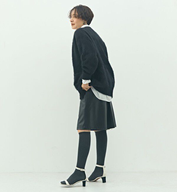 NOLLEY'S sophi「カシミヤ混ヘアリーVネックカーディガン」|カーディガン|
