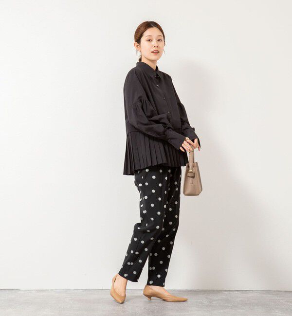 NOLLEY'S「ウォッシャブル切替プリーツブラウス」|シャツ・ブラウス|
