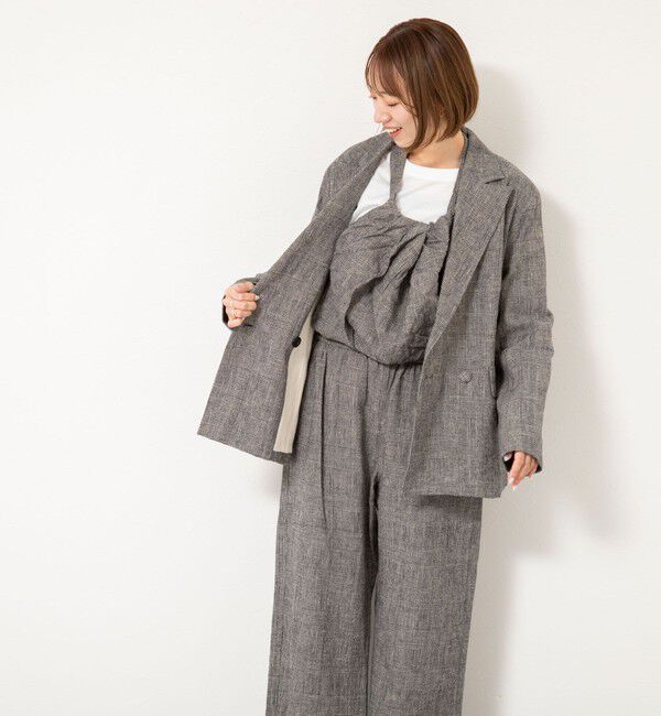 NOLLEY'S「【enrica/エンリカ】グレンチェックサロペットパンツ」|オールインワン|