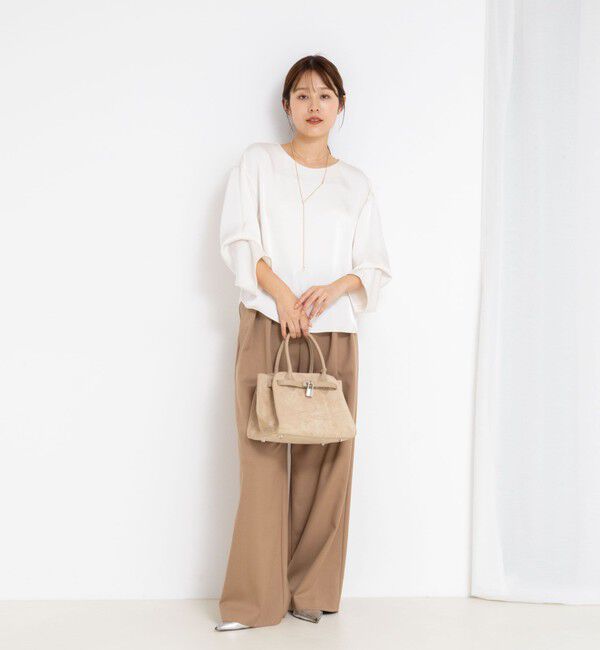 NOLLEY'S sophi「ウォッシャブル2WAYサテンブラウス」|シャツ・ブラウス|