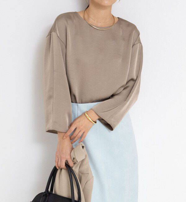 NOLLEY'S sophi「ウォッシャブル2WAYサテンブラウス」|シャツ・ブラウス|