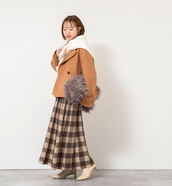 NOLLEY'S「《手洗い可能》チェックニットスカート」|スカート|