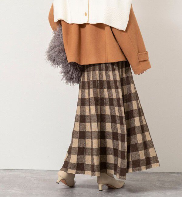NOLLEY'S「《手洗い可能》チェックニットスカート」|スカート|