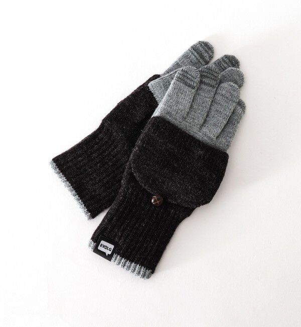 NOLLEY'S goodman「【EVOLG/エヴォログ】ATHENA ニットグローブ LET2812」|手袋|ライトグレー