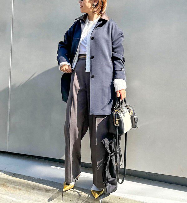 NOLLEY'S「ウォッシャブルトリプルクロス3WAYステンカラーコート」|ステンカラーコート|