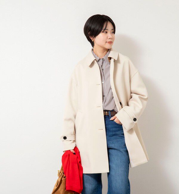 NOLLEY'S「ウォッシャブルトリプルクロス3WAYステンカラーコート」|ステンカラーコート|