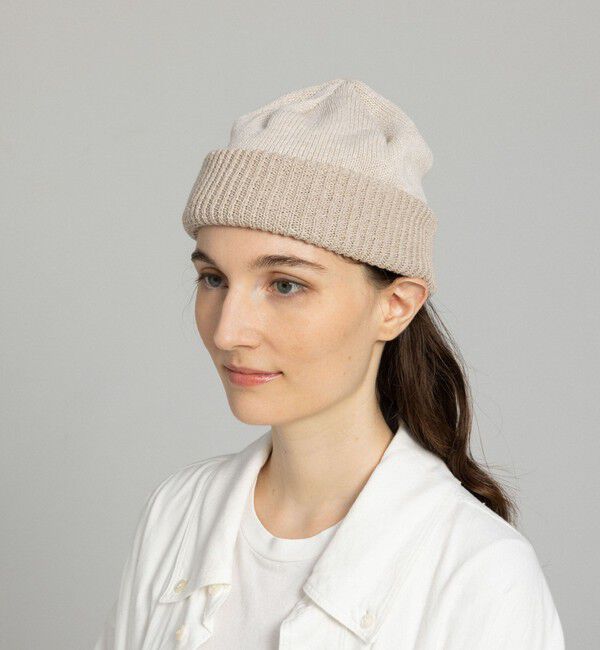 NOLLEY'S goodman「【Nine Tailor/ナインテーラー】Day flower Watch N-1615」|ニット帽|ベージュ