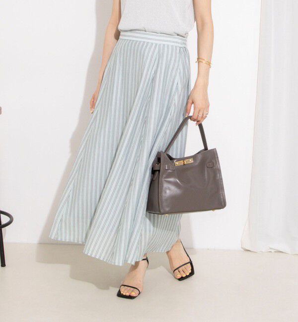 NOLLEY'S「《セットアップ対応》ウォッシャブルストライプフレアスカート」|フレア|