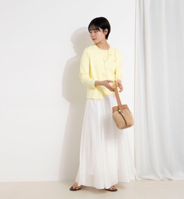 NOLLEY'S sophi「ウォッシャブルシアーボリュームフレアロングスカート」|フレア|