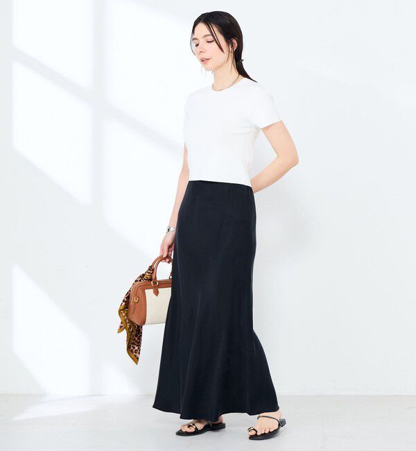 NOLLEY'S sophi「《手洗い可能/アンサンブル対応》マルチファンクション総針半袖プルオーバー」|ニット・セーター|