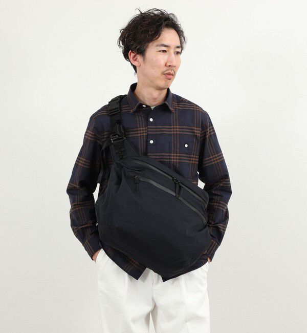 NOLLEY'S goodman「【WEXLEY/ウェクスレイ】DG600 DOUGLAS CRINKLE NYLON BLACK」|ショルダー・メッセンジャー|