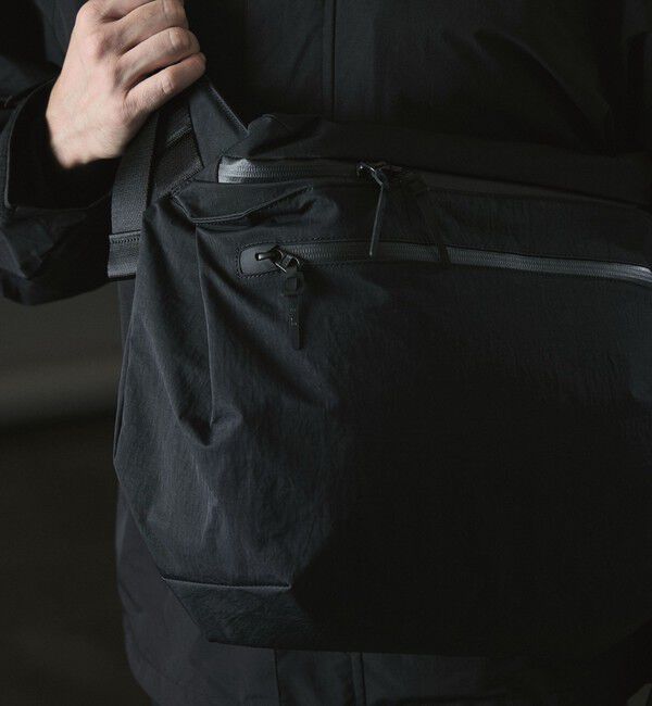 NOLLEY'S goodman「【WEXLEY/ウェクスレイ】DG600 DOUGLAS CRINKLE NYLON BLACK」|ショルダー・メッセンジャー|