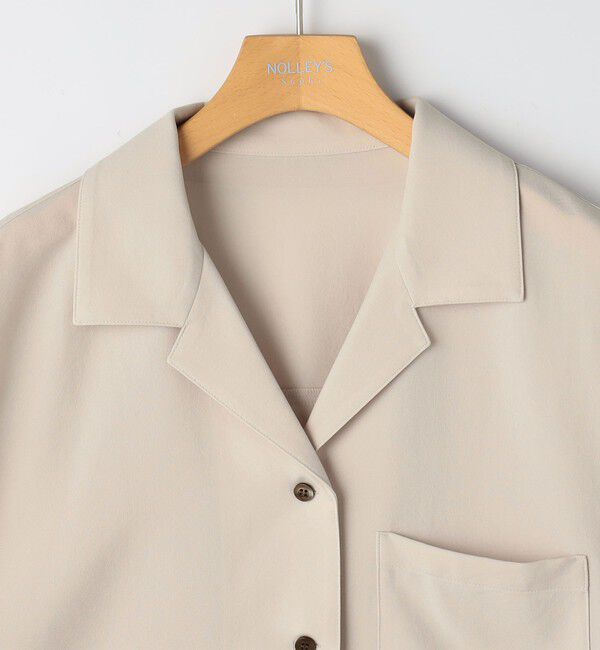 NOLLEY'S sophi「《セットアップ対応》ウォッシャブルエアリージョーゼットショートシャツ」|シャツ・ブラウス|