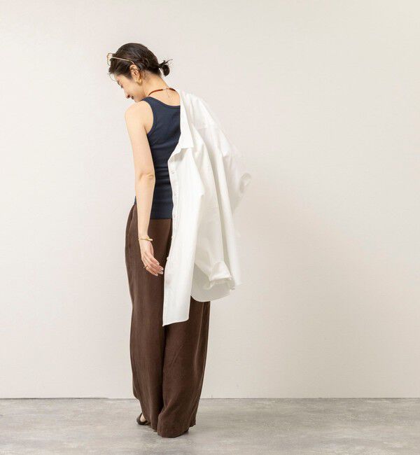 MAQWEL「【MAQWEL/マクウェル】ウォッシャブルCOTTON RIB タンクトップ」|タンクトップ|