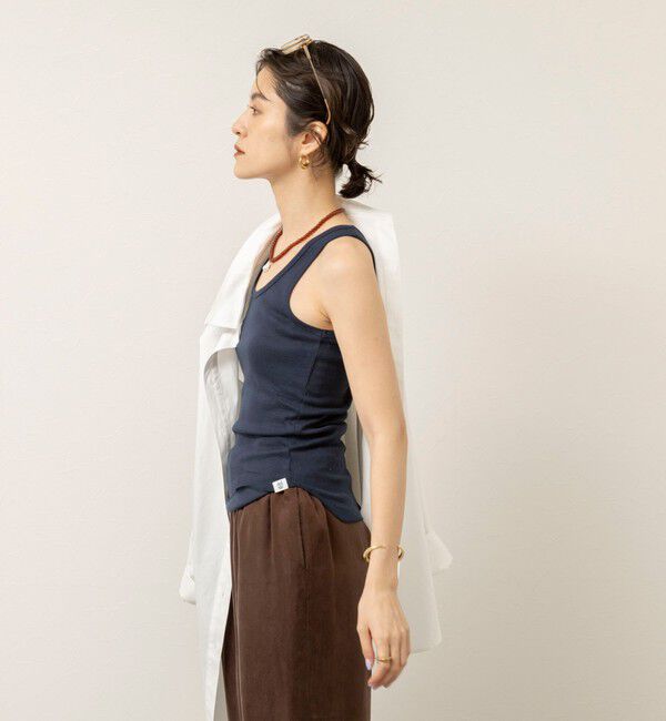 MAQWEL「【MAQWEL/マクウェル】ウォッシャブルCOTTON RIB タンクトップ」|タンクトップ|