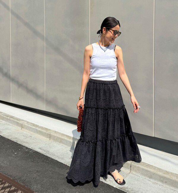 MAQWEL「【MAQWEL/マクウェル】ウォッシャブルCOTTON RIB タンクトップ」|タンクトップ|