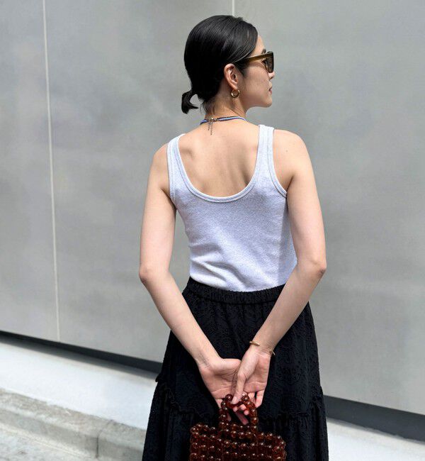 MAQWEL「【MAQWEL/マクウェル】ウォッシャブルCOTTON RIB タンクトップ」|タンクトップ|