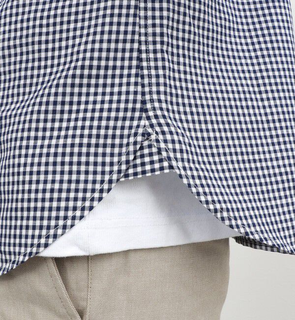 NOLLEY'S goodman「綿麻パラシュートボタン7分袖シャツ 26SS」|シャツ・ブラウス|