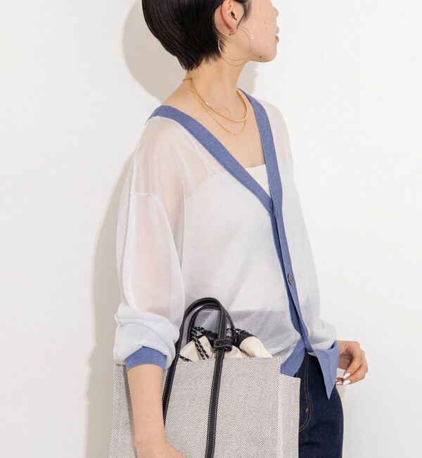 Rie Miller「シアー2WAYカーディガン星インターシャ」|カーディガン|