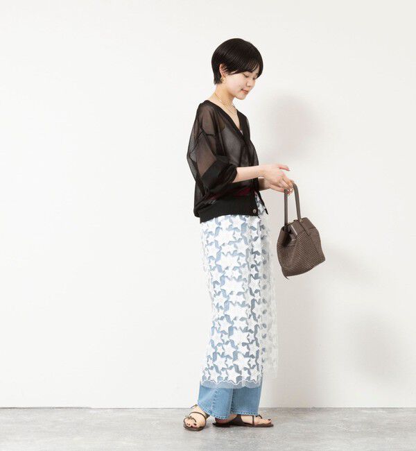 Rie Miller「シアー2WAYカーディガン星インターシャ」|カーディガン|