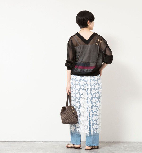 Rie Miller「シアー2WAYカーディガン星インターシャ」|カーディガン|