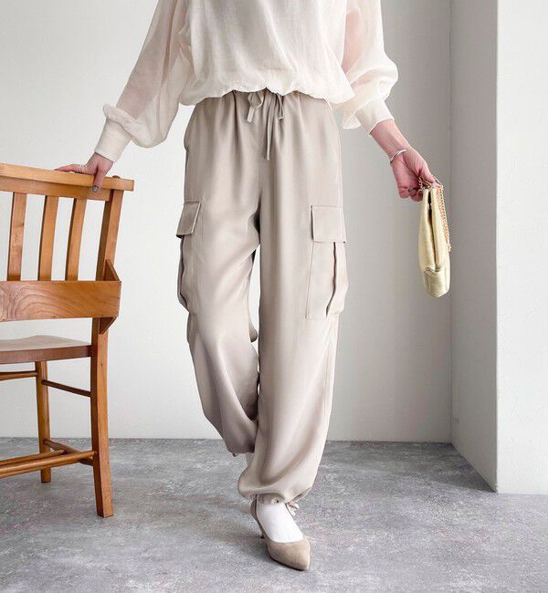 fredy emue「ブライトツイルイージーベイカーパンツ」|カーゴ|