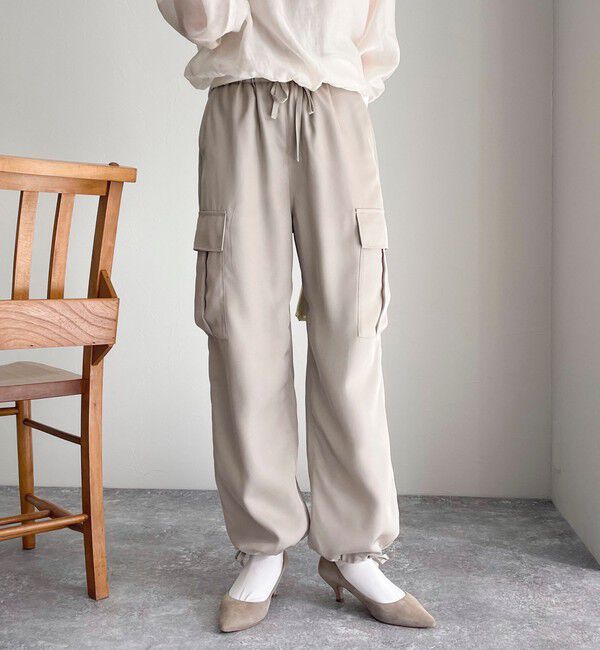 fredy emue「ブライトツイルイージーベイカーパンツ」|カーゴ|