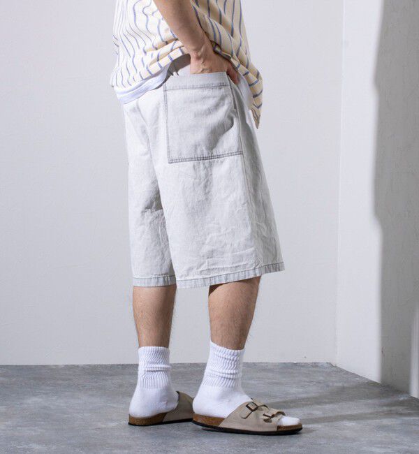 GLOSTER「【GLOSTER/グロスター】8オンスデニム ワイドショートパンツ ハーフパンツ」|その他|