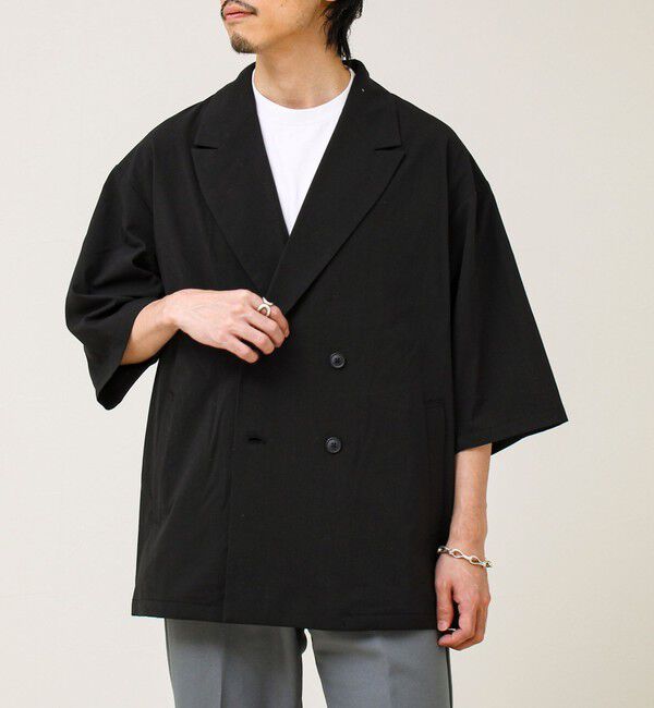 GLOSTER「ルーズシルエット ダブルジャケット」|テーラードジャケット|