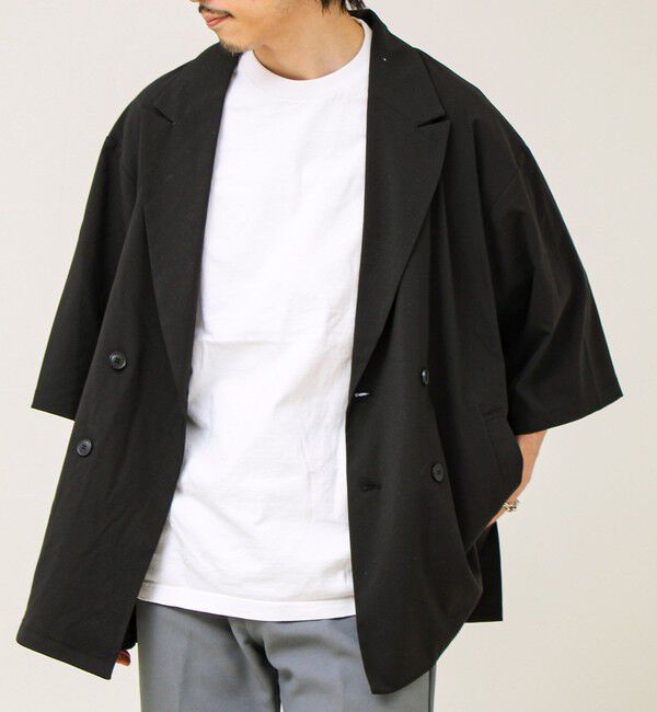 GLOSTER「ルーズシルエット ダブルジャケット」|テーラードジャケット|