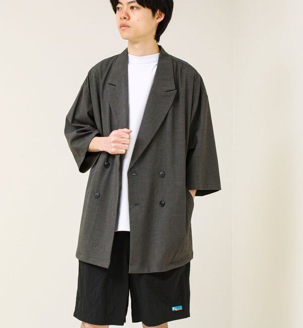 GLOSTER「ルーズシルエット ダブルジャケット」|テーラードジャケット|